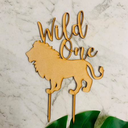 WILD ONE LION CAKE TOPPER - CT348