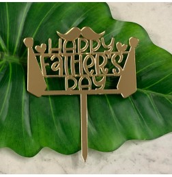 HAPPY FATHERS DAY CAKE TOPPER - CT374