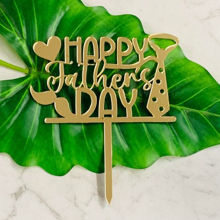 HAPPY FATHERS DAY CAKE TOPPER - CT373