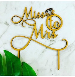 MISS TO MRS CAKE TOPPER - CT304