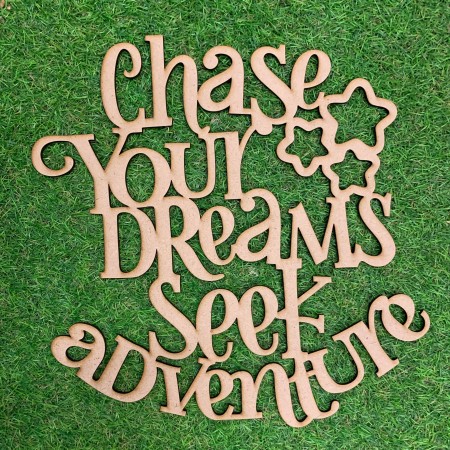 CHASE YOUR DREAMS SEEK ADVENTURE WALL PLAQUE - BK068