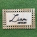 PERSONALISED RECTANGLE RATTAN NAME PLAQUE - BK087