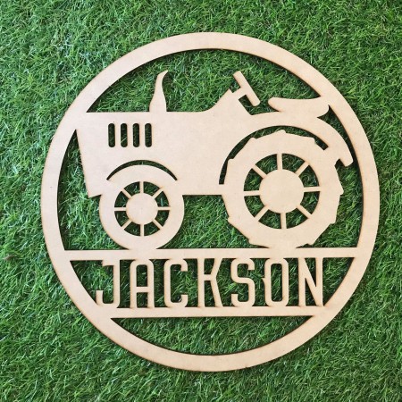 PERSONALISED TRACTOR WALL PLAQUE - BK030