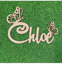 BUTTERFLY NAME PLAQUE-BK045