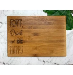 EAT DRINK AND BE HAPPY CHOPPING BOARD - CH012