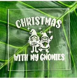 CHRISTMAS WITH MY GNOMIES COOKIE DEBOSSER - COOK004