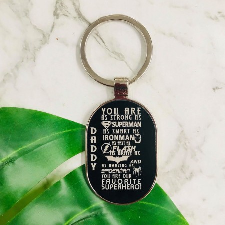 YOU ARE AS STRONG AS SUPERMAN KEY RING - DL005