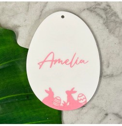 PERSONALISED ENGRAVED EASTER EGG GIFT TAG - E034