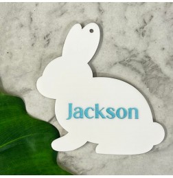 PERSONALISED ENGRAVED EASTER BUNNY GIFT TAG - E035
