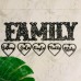 FLORAL FAMILY WALL PLAQUE - FAM028