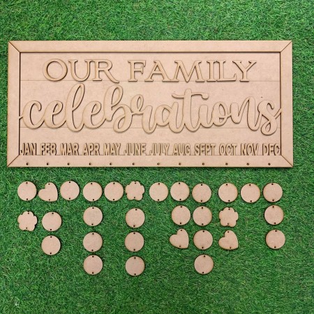 OUR FAMILY CELEBRATIONS BOARD - M497