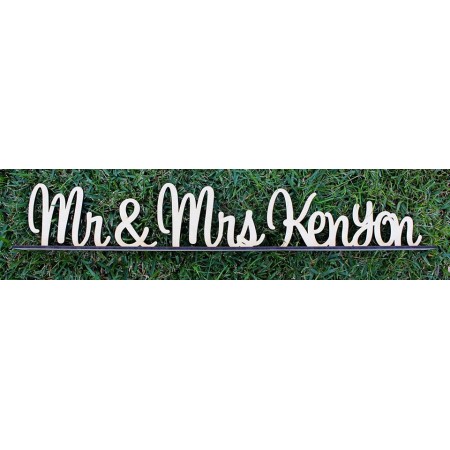 CUSTOMISED MR & MRS NAME STAND - M610