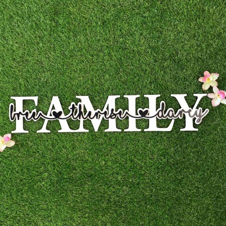 PERSONALISED 2D FAMILY SIGN - FAM026