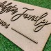 2D RECTANGLE FAMILY ESTABLISHED WALL PLAQUE - FAM034