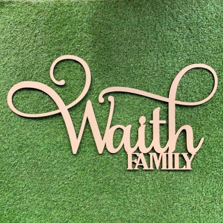CUSTOMISED NAME FAMILY WALL PLAQUE - FAM037