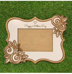 CUSTOM FLORAL MOTHERS DAY PHOTO FRAME - F012