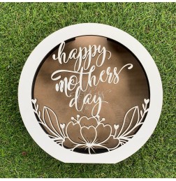 HAPPY MOTHERS DAY FLORAL CHOCOLATE / MONEY BOX - M793