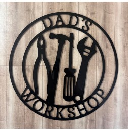 PERSONALISED WORKSHOP WALL PLAQUE - M906