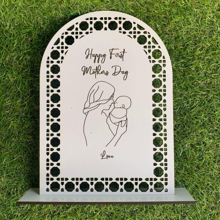 RATTAN FIRST MOTHER'S DAY PLAQUE - MD028
