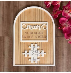 PERSONALISED MUM PUZZLE ARCH WALL PLAQUE - MD036