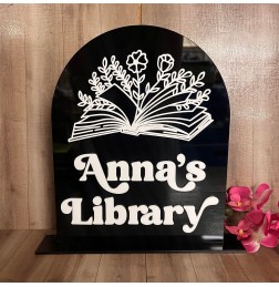 PERSONALISED LIBRARY ARCH SIGN - MD034