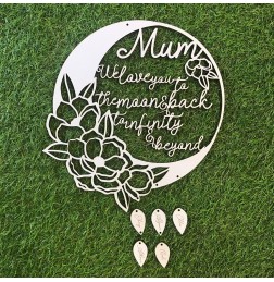 PERSONALISED WE LOVE YOU TO THE MOON AND BACK TO INFINITY AND BEYOND PLAQUE - MD013
