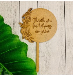 TEACHERS THANK YOU DETAILED PLANT STAKE - T032