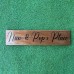 CUSTOMISED 60CM LONG LASER ENGRAVED TIMBER SIGN - TS012