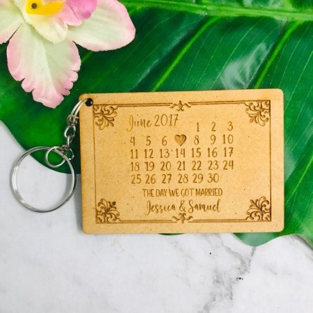 THE DAY WE GOT MARRIED KEY RING - V004