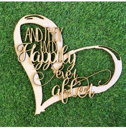 2D AND THEY LIVED HAPPILY EVER AFTER WALL PLAQUE- WA049