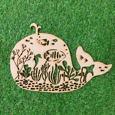 UNDER THE SEA WHALE WALL PLAQUE - WA074