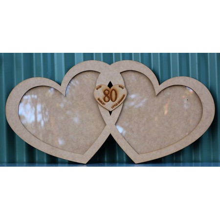 DOUBLE HEART GUEST BOOK  - GB017