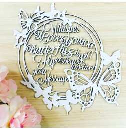 WHISPER I LOVE YOU TO A BUTTERFLY WALL PLAQUE- M534