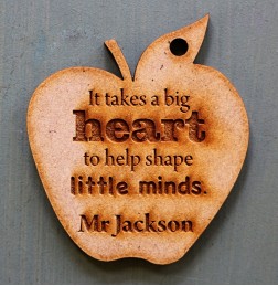 IT TAKES A BIG HEART TO HELP SHAPE LITTLE MINDS KEY RING - M713