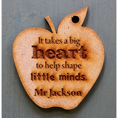 IT TAKES A BIG HEART TO HELP SHAPE LITTLE MINDS KEY RING - M713