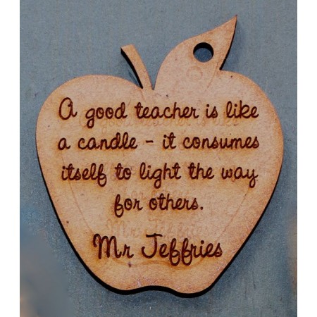 A GOOD TEACHER IS LIKE A CANDLE KEY RING - M711