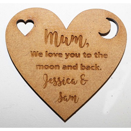 MUM WE LOVE YOU TO THE MOON AND BACK KEY RING - M710
