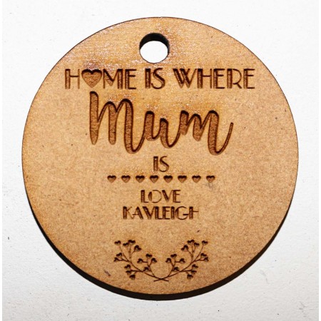 HOME IS WHERE MUM IS KEY RING - M709