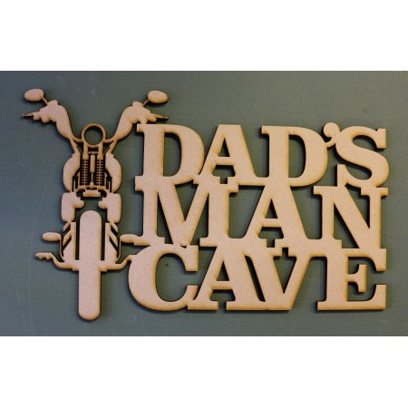 DAD'S MAN CAVE WITH MOTORBIKE - M469