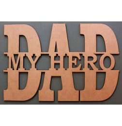 MY HERO DAD MONOGRAM - M479