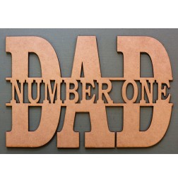 NUMBER ONE DAD MONOGRAM - M477