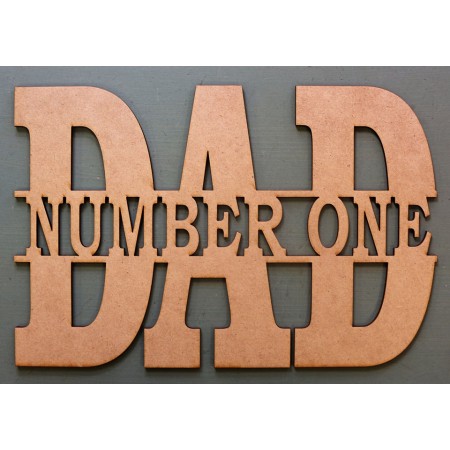 NUMBER ONE DAD MONOGRAM - M477